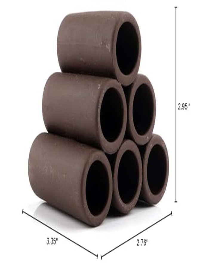Norgail Handmade Brown Ceramic Shelters - Shrimp Habitat, Breeding Tube, Hiding cave - Hideaway Pipes Reduce Stress, Encourage spawning - Decorative Aquarium Accessories 1PCS - Image 3